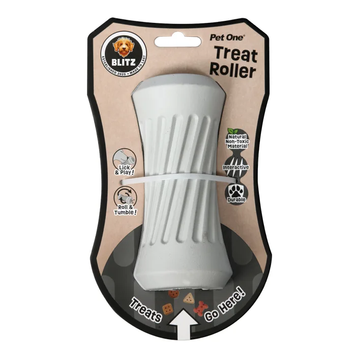 Pet One Dog Toy Blitz Rubber Treat Roller - 2 sizes