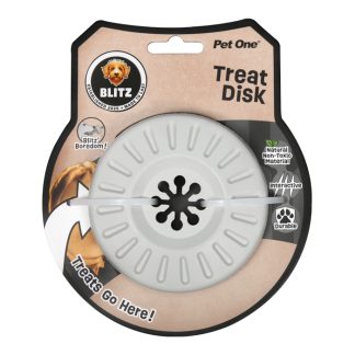 Pet One Dog Toy Blitz Rubber Treat Disk