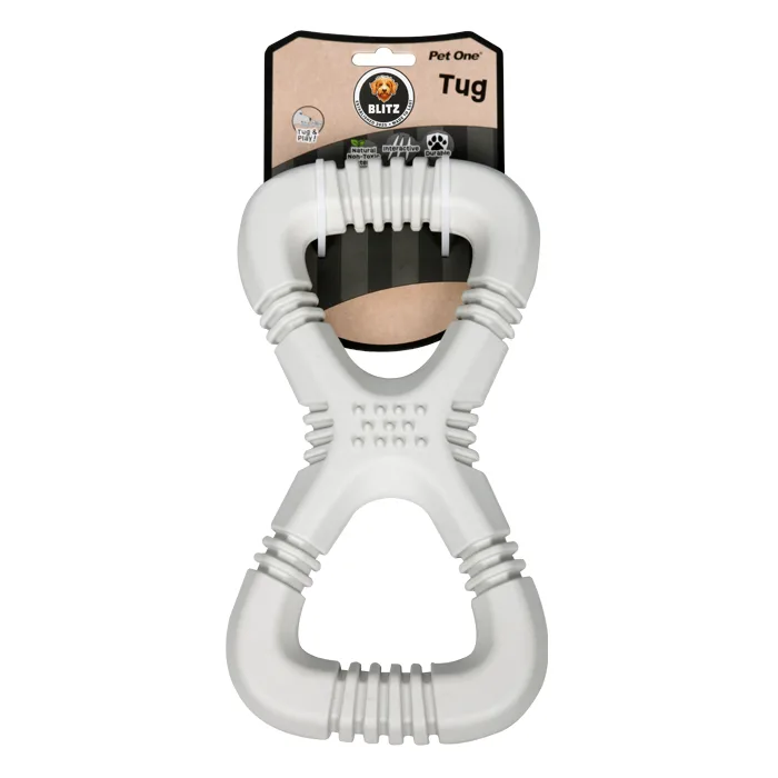 Pet One Dog Toy Blitz Rubber Tug -  2 sizes