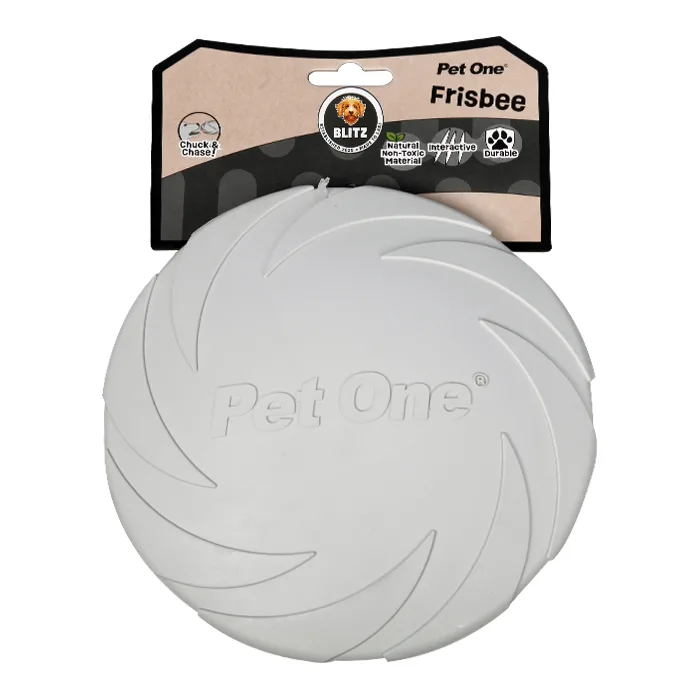 Pet One Dog Toy Blitz Rubber Frisbee