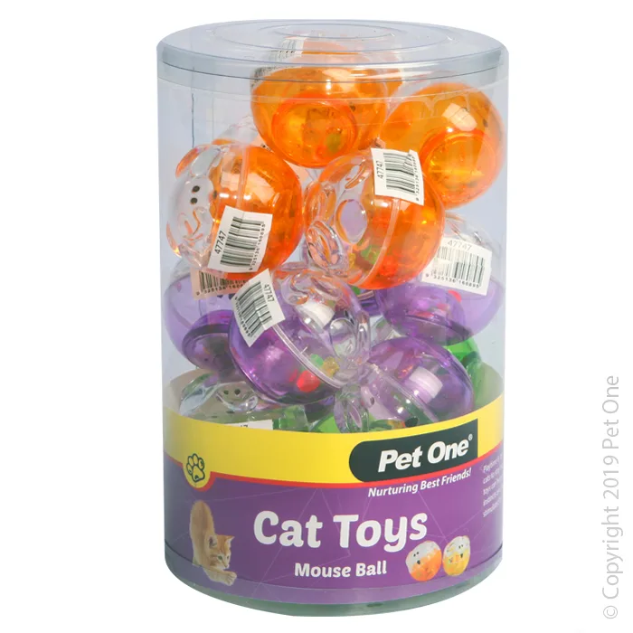 Pet One Cat Toy Mouse Ball - 5cm