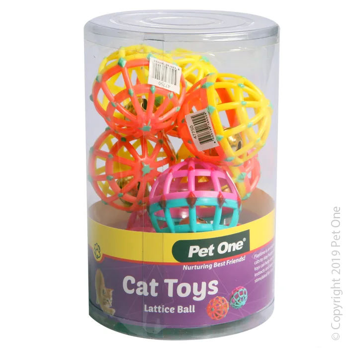 Pet One Cat Toy Lattice Ball 5.5cm