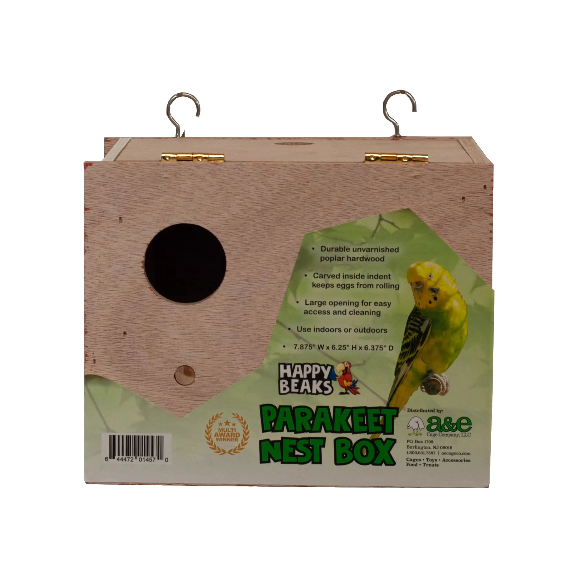 A&E Small Parakeet Nest Box 20cm